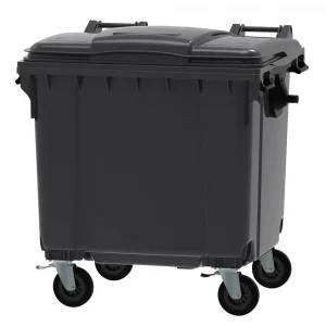 1100l Black Wheelie Bin