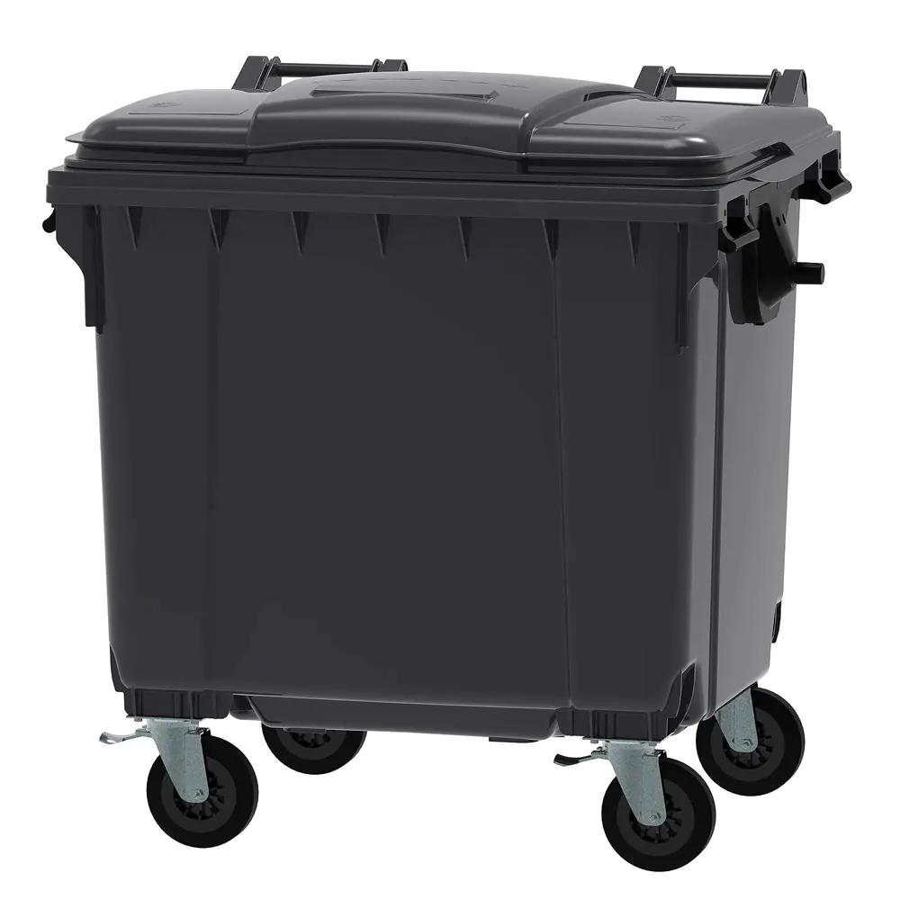 1100l Black Wheelie Bin