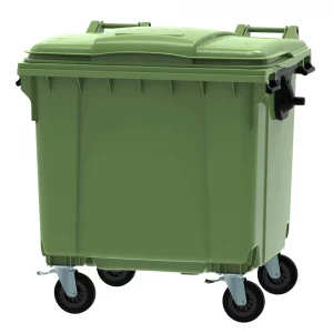 1100l Green Wheelie Bin