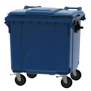 1100l Navy Wheelie Bin