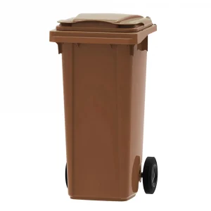 120l Brown Wheelie Bin