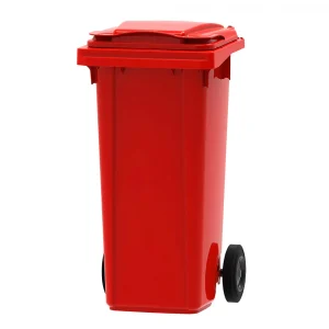 120l Red Wheelie Bin