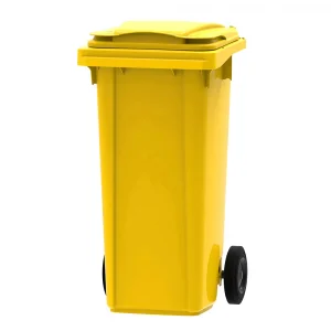 120l Yellow Wheelie Bin