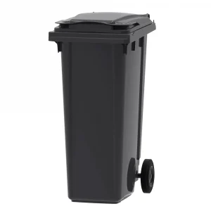 140l Black Wheelie Bin