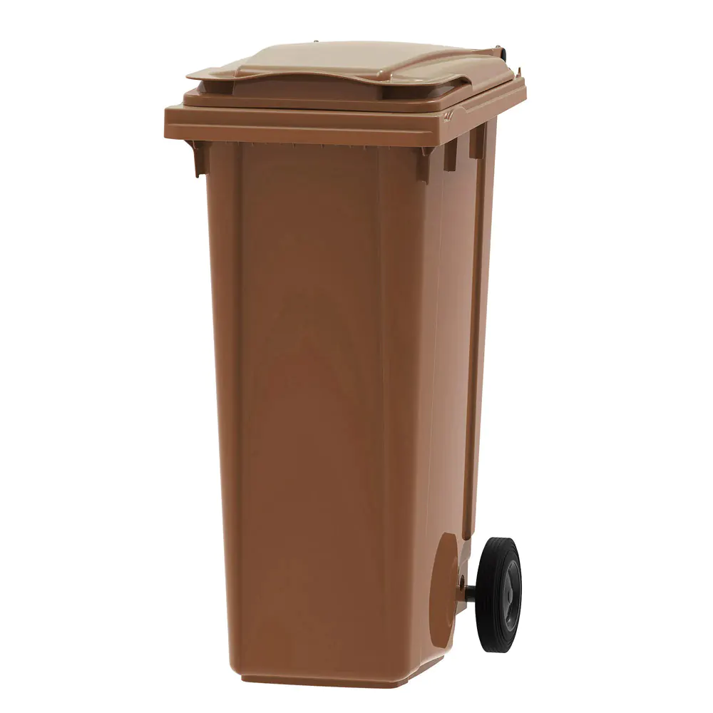 140l Brown Wheelie Bin