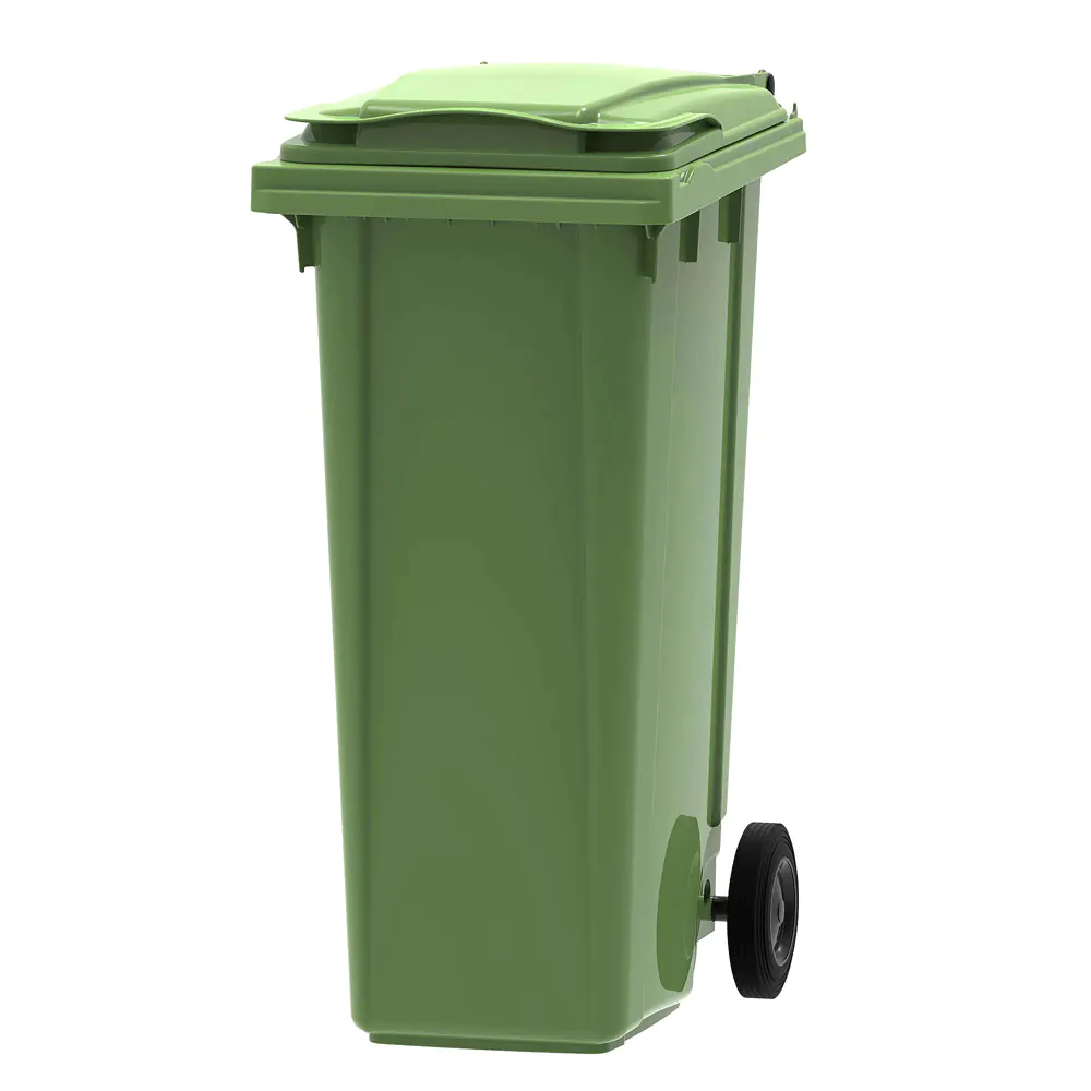 140l Green Wheelie Bin