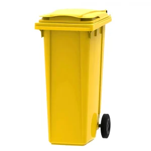 140l Yellow Wheelie Bin