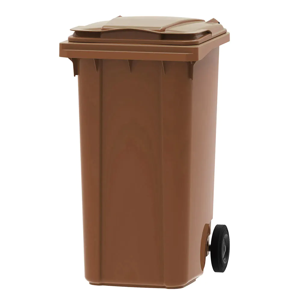 240l Brown Wheelie Bin