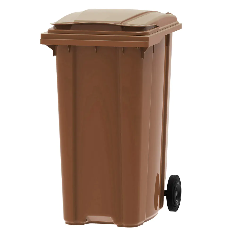 360l Brown Wheelie Bin