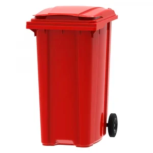 360l Red Wheelie Bin