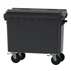 500l Black Wheelie Bin