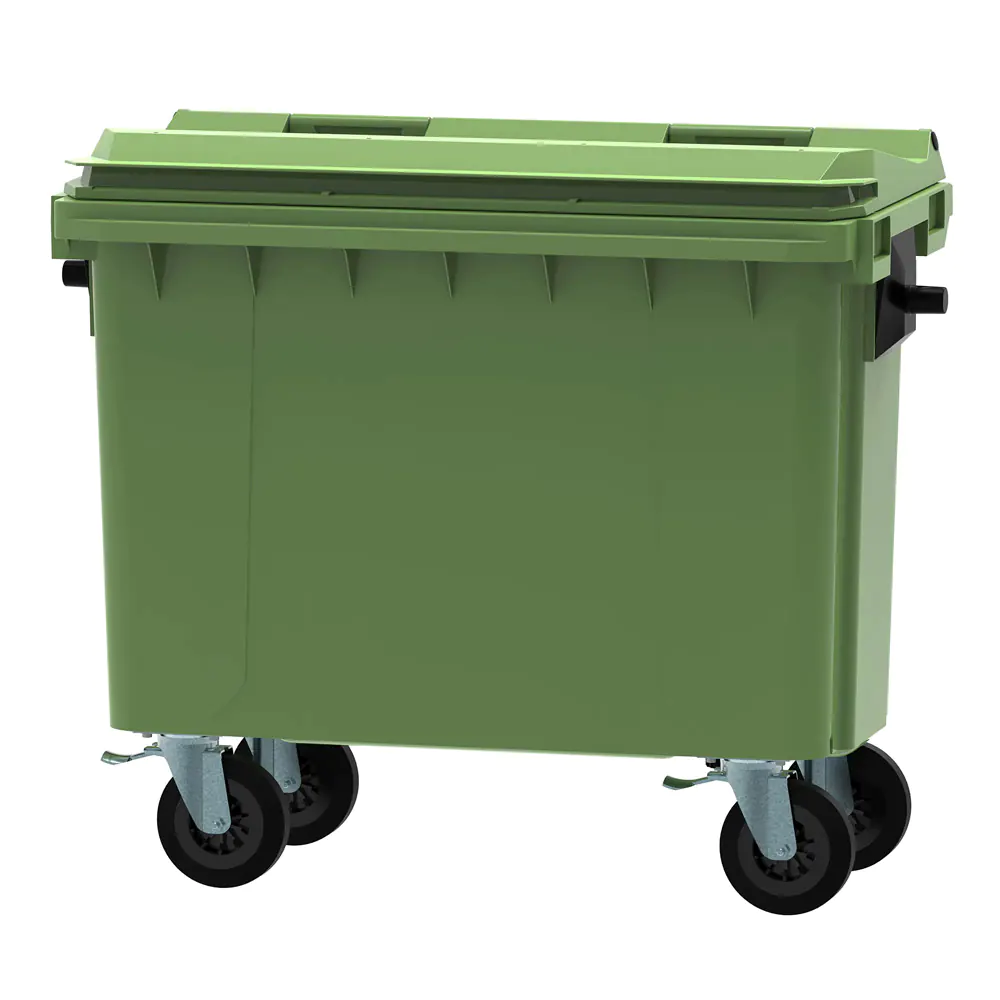 500l Green Wheelie Bin