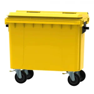 500l Yellow Wheelie Bin