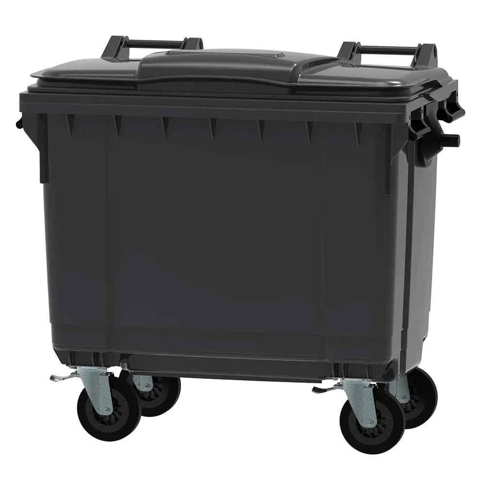 660l Black Wheelie Bin