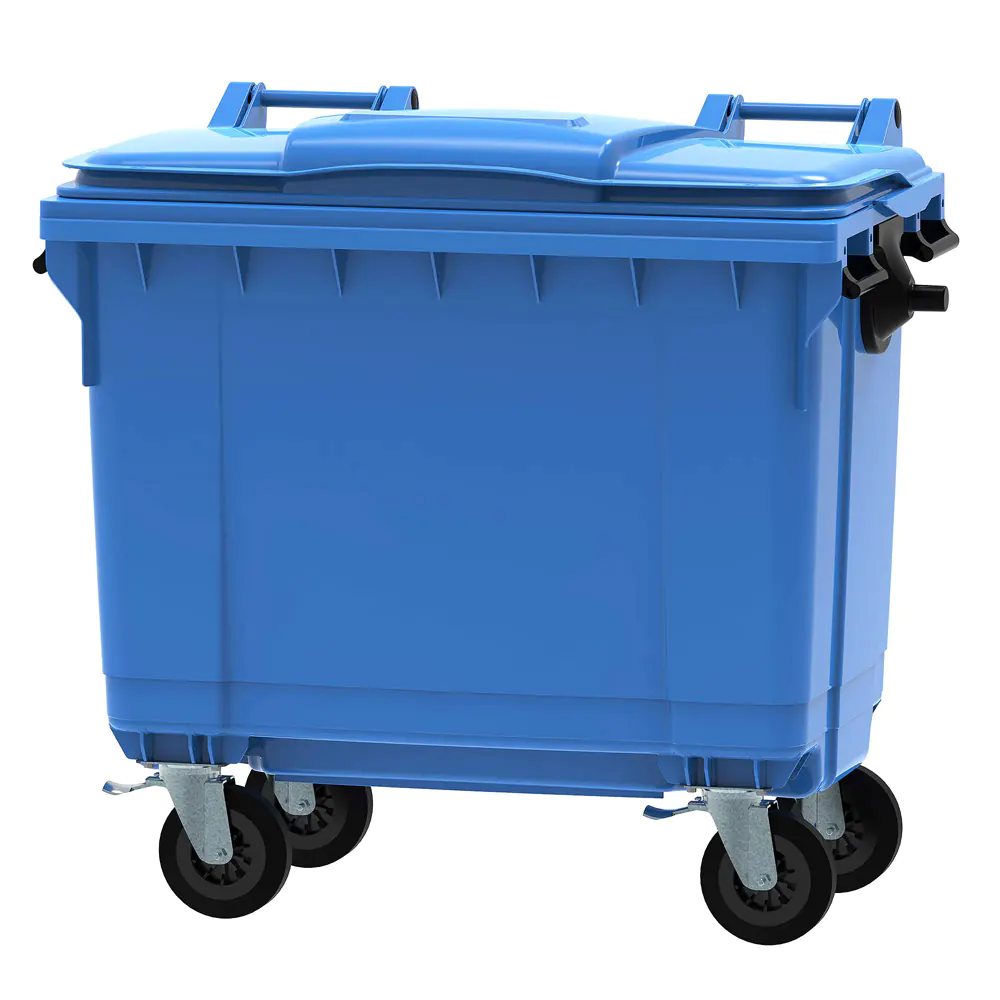660l Blue Wheelie Bin