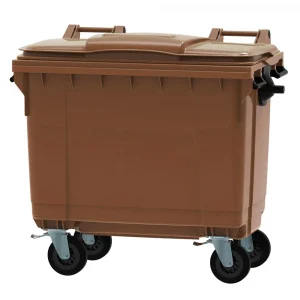660l Brown Wheelie Bin