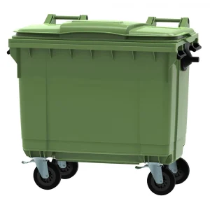 660l Green Wheelie Bin