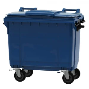 660l Navy Wheelie Bin