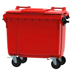 660l Red Wheelie Bin