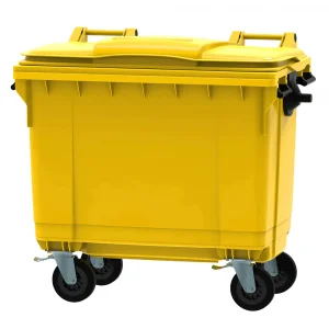 660l Yellow Wheelie Bin